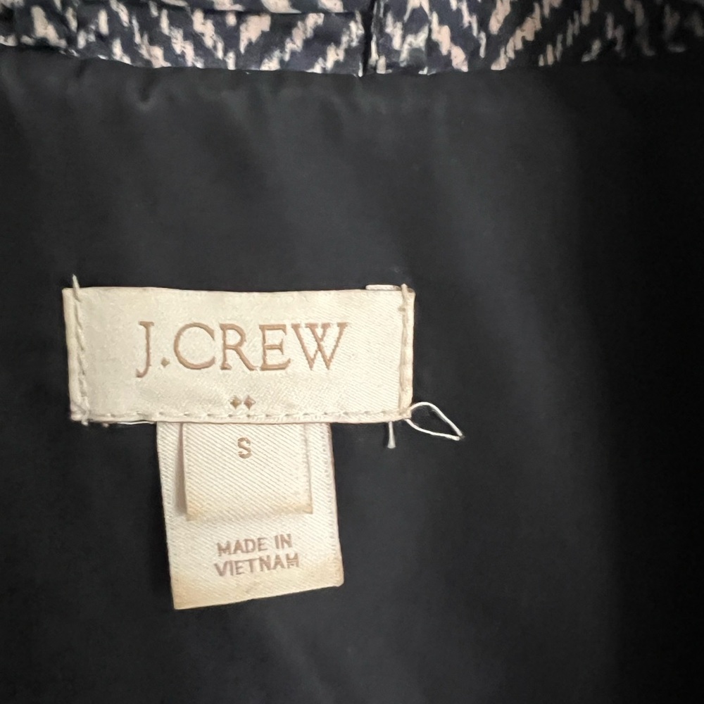 J-Crew Herringbone Pattern, Classic Down Vest - image 3